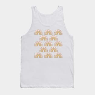 Rainbow No. 10 - delicate golden jewel pattern Tank Top